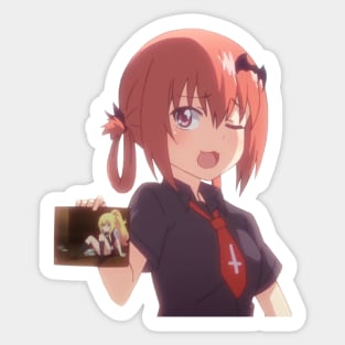 Santania with a Lewd Picture of Gabriel Sticker